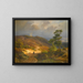 Cavalier dans un paysage - Ludwig Gurlitt — framed artwork on a wall
