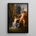 Cupid and Psyche - Ludwig Guttenbrunn — framed artwork on a wall