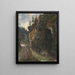 Gorge rocheuse - Ludwig Halauska — framed artwork on a wall