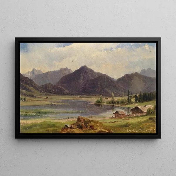 Plansee - Ludwig Halauska — framed artwork on a wall