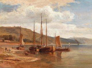 Rive du Rhin près de Lorch - Ludwig Halauska — artwork view
