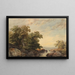 a lakeside evening - Ludwig Hans Fischer — framed artwork on a wall