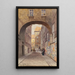 La rue des Boulangers à Vienne - Ludwig Hans Fischer — framed artwork on a wall