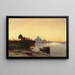 India Taj Mahal at dusk - Ludwig Hans Fischer — framed artwork on a wall