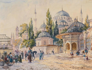 La mosquée Sehzade à Laleli, Istanbul - Ludwig Hans Fischer — artwork view