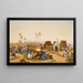 The Street Market - Ludwig Hans Fischer — framed artwork on a wall