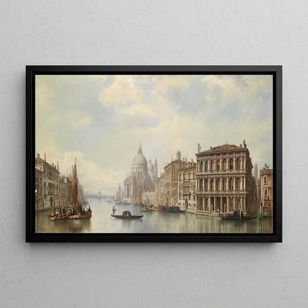 Venice - Ludwig Hermann — framed artwork on a wall