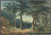 a wooded lakeside with an Italian-style villa - Ludwig Hess — artwork view