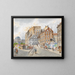 Melancholy Painting - Ludwig Hofbauer — framed artwork on a wall