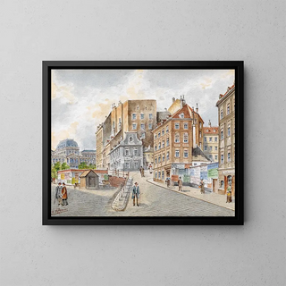 Melancholy Painting - Ludwig Hofbauer — framed artwork on a wall