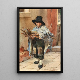 Ludwig Johann Passini - Collecting brushwood for Christmas.webp