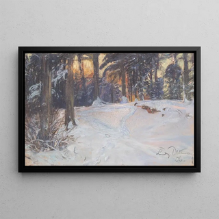 Ludwig Julius Christian Dettmann - Winter Woods.webp