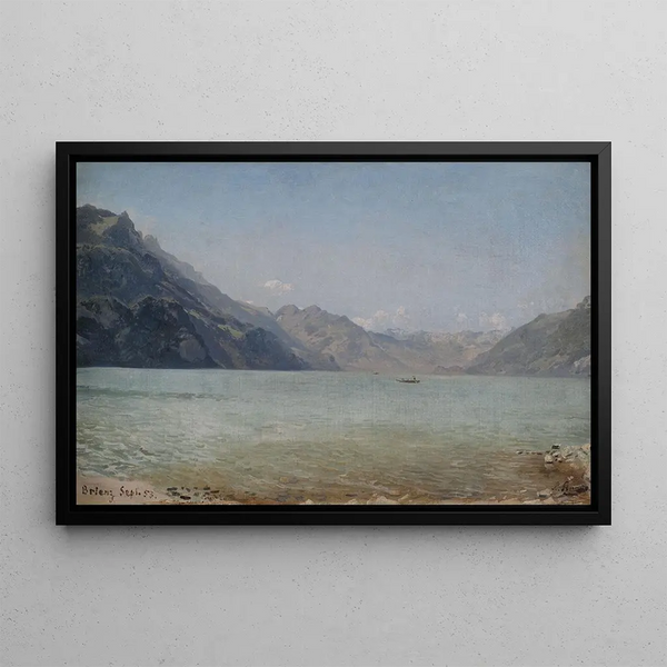 At Lake Brienz - Ludwig Knaus — framed artwork on a wall