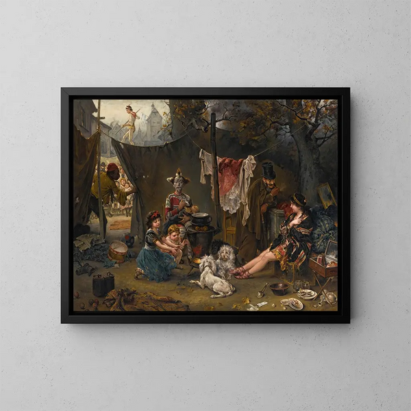 Behind the Scenes - Ludwig Knaus — framed artwork on a wall
