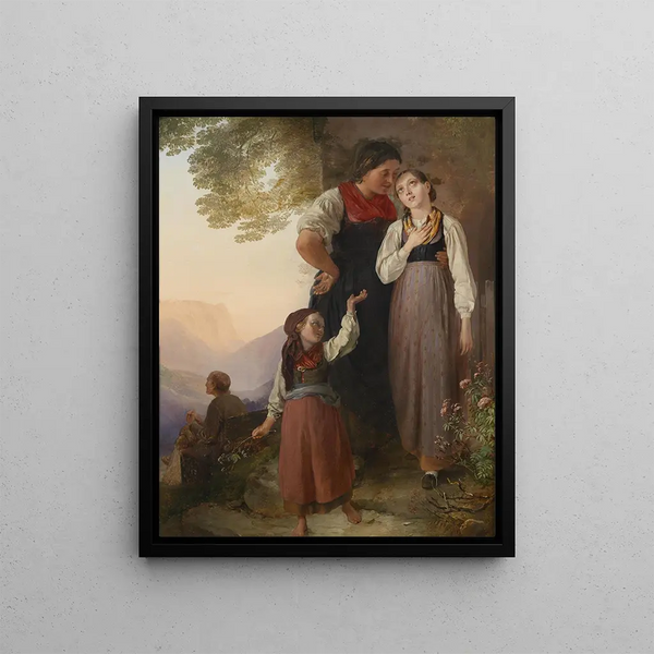 L'adieu - Ludwig Knaus — framed artwork on a wall