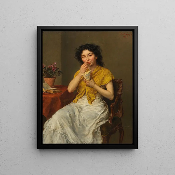 La dent sucrée - Ludwig Knaus — framed artwork on a wall