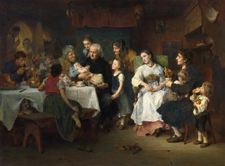 The Baptism - Ludwig Knaus — artwork view