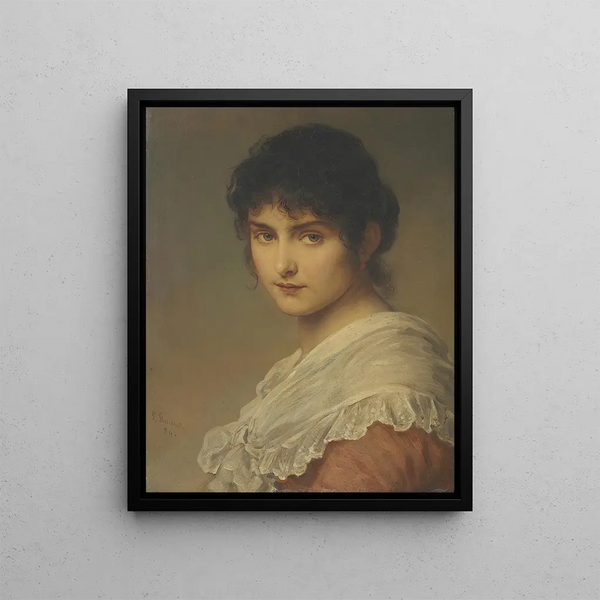 Lost in Thought - Ludwig Knaus — framed artwork on a wall