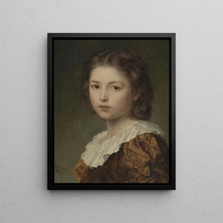 Ludwig Knaus - Portrait Of A Young Girl.webp