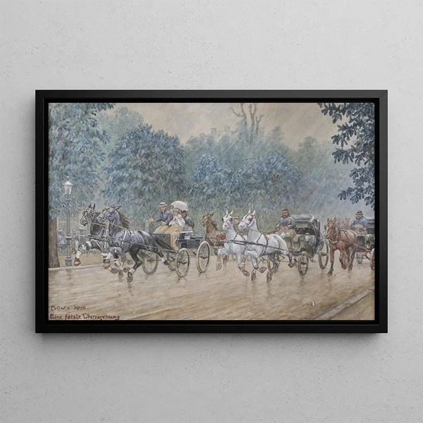 A Fatal Surprise - Ludwig Koch — framed artwork on a wall