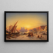 Venice at Dusk - Ludwig Mecklenburg — framed artwork on a wall
