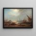 Venice painting, view of San Giorgio Maggiore from the Piazzetta - Ludwig Mecklenburg — framed artwork on a wall