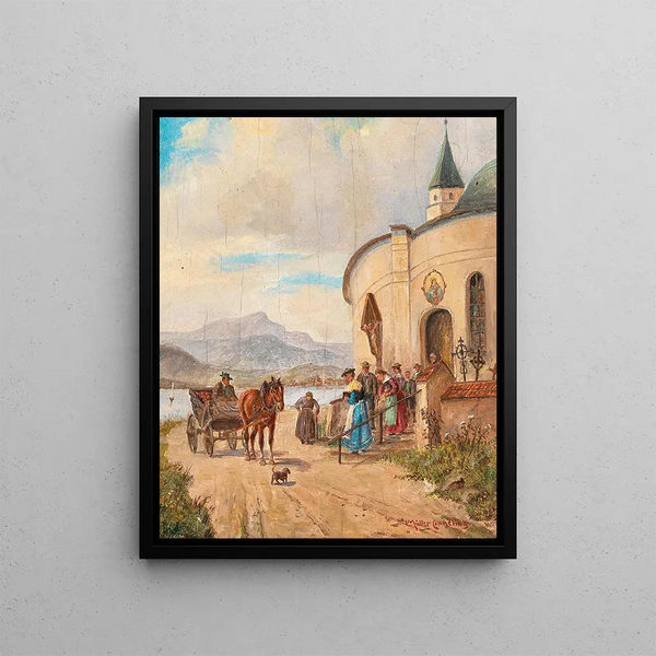 After the Church - Ludwig Müller-Cornelius — framed artwork on a wall