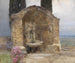 Fontaine dans un paysage italien - Ludwig Rüsch — artwork view