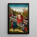 The Resurrection - Ludwig Schongauer — framed artwork on a wall