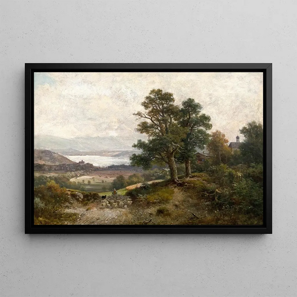 Lake Ammer - Ludwig Sckell — framed artwork on a wall
