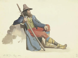 Pâtre endormi de la campagne romaine - Ludwig Thiersch — artwork view