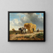 Mowing - Ludwig Voltz — framed artwork on a wall