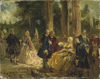 Rococo Study Painting - Ludwig von Hagn — artwork view