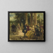 Rococo Study Painting - Ludwig von Hagn — framed artwork on a wall