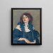 Portrait of a Lady - Ludwig Wieden — framed artwork on a wall