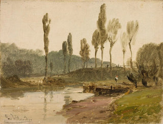 Landscape painting with water - Ludwig Willroider — artwork view