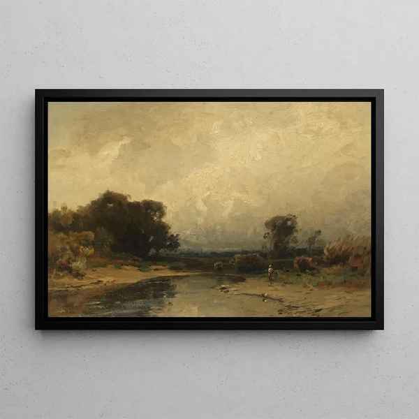 Landscape of Upper Bavaria - Ludwig Willroider — framed artwork on a wall