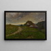 Cloudy Weather in the Black Forest - Ludwig Zorn — framed artwork on a wall