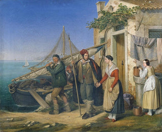 A Venetian fishing family - Ludwig von Beniczky — artwork view