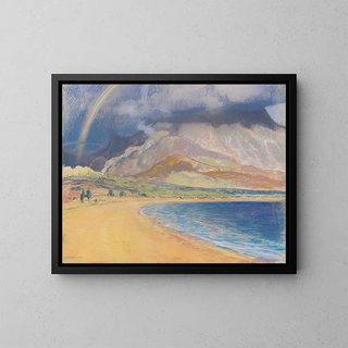 Bay of Messène - Ludwig von Hofmann — framed artwork on a wall
