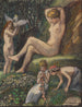 Springtime idyll with bathers and children flowers - Ludwig von Hofmann — artwork view