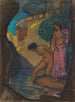 Grotte avec des femmes se baignant - Ludwig von Hofmann — artwork view
