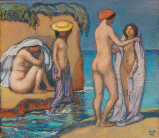 Summer Day Painting - Ludwig von Hofmann — artwork view