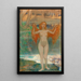 Young Girl by the Lake - Ludwig von Hofmann — framed artwork on a wall