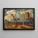 Cavalier at Mountain Lake - Ludwig von Hofmann — framed artwork on a wall