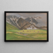 Swiss Alpine Landscape with Cows Grazing - Ludwig von Hofmann — framed artwork on a wall