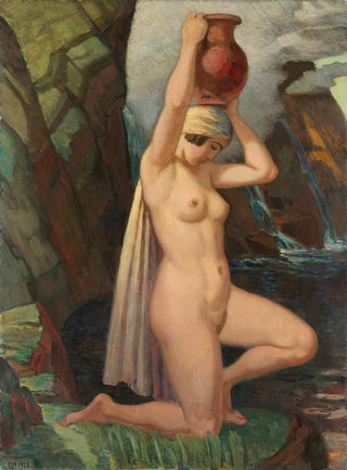Ludwig von Hofmann - The water carrier.webp