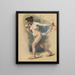 Dancer with Veil - Ludwig von Hofmann — framed artwork on a wall