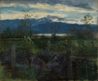 Gretchen at the Lake's Edge - Ludwig von Löfftz — artwork view