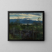 Gretchen at the Lake's Edge - Ludwig von Löfftz — framed artwork on a wall